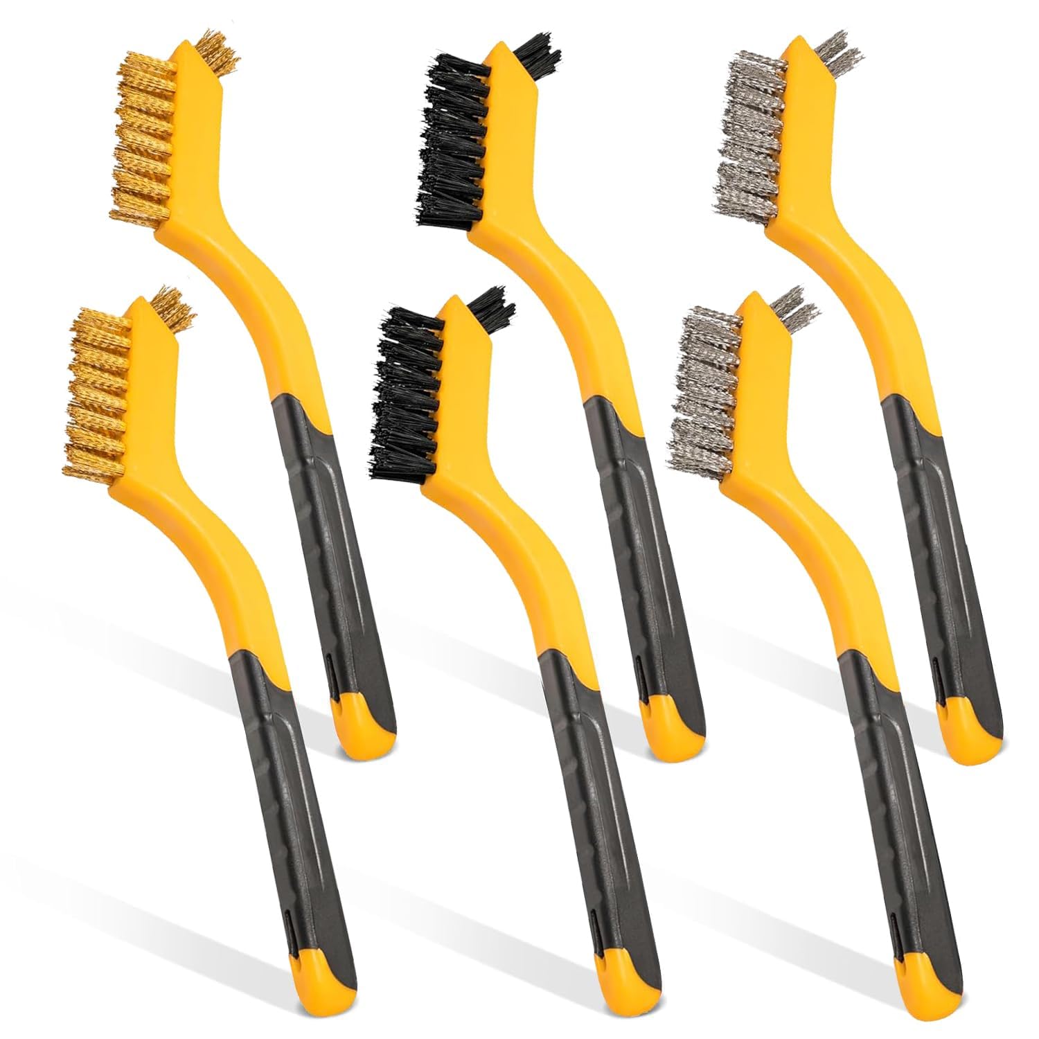 6-Piece Wire Brush Set: Brass, - Detailing Brush Set recensione e prezzo