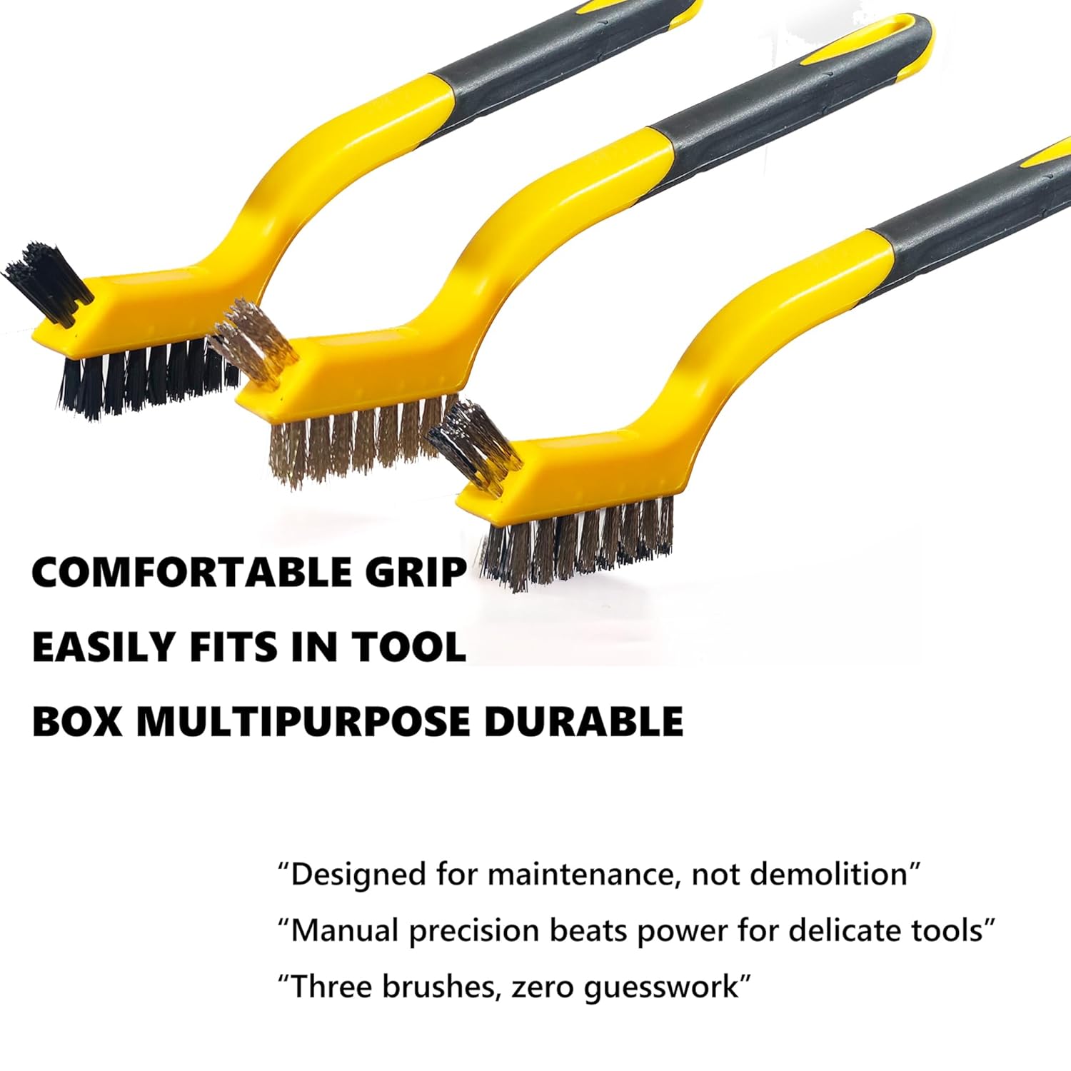 6-Piece Wire Brush Set: Brass, - Detailing Brush Set recensione e prezzo
