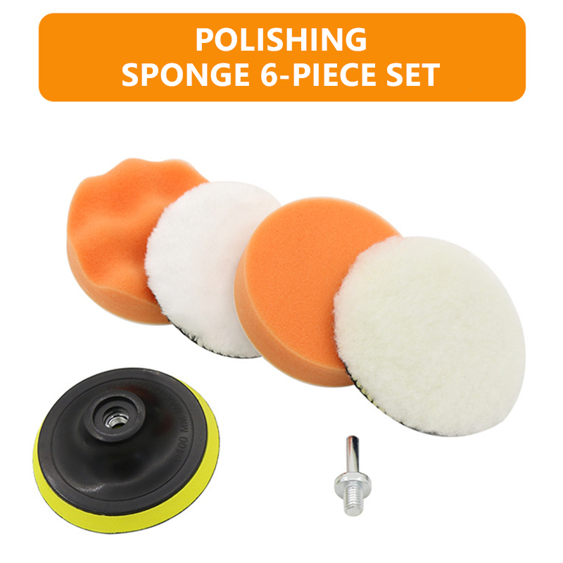6pcs/set Car Polishing Sponge  - Polish Pad Set Buffer recensione e prezzo