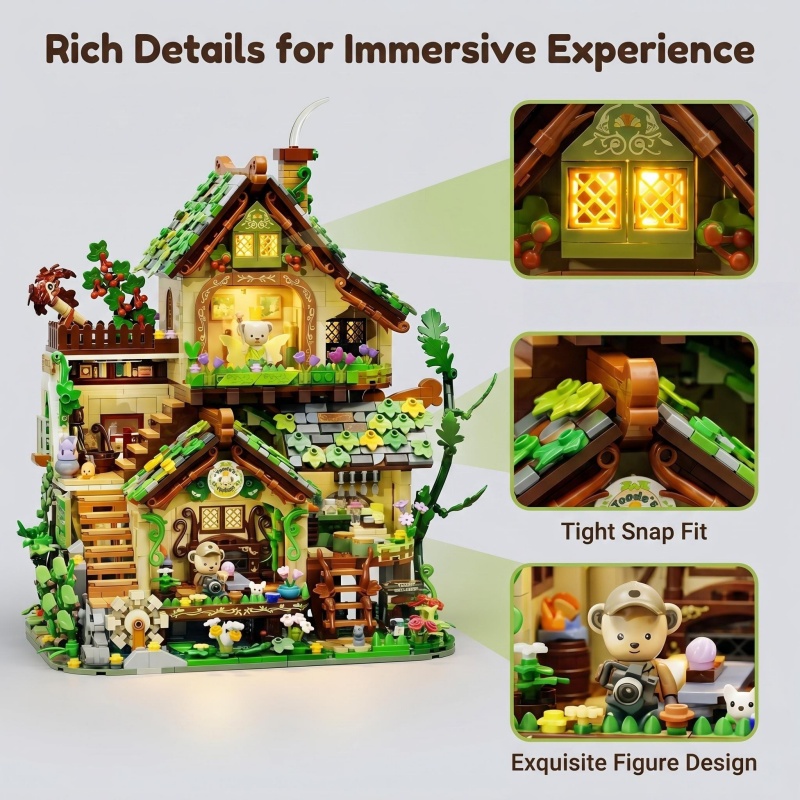 Whimsical Forest Elf Cottage B - Interior Detailing Kit recensione e prezzo