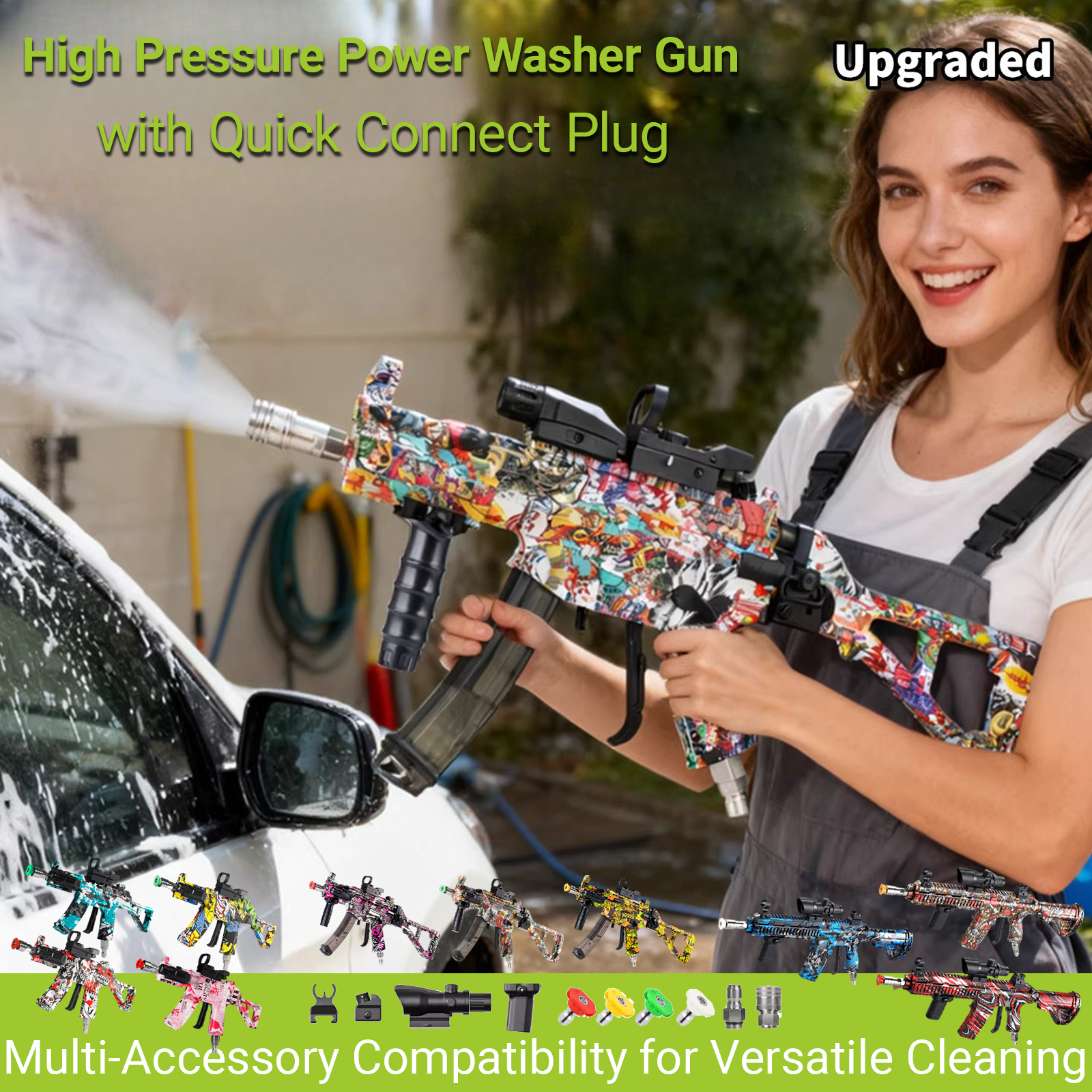 High Pressure Power Washer Gun - Foam Cannon Car Wash recensione e prezzo