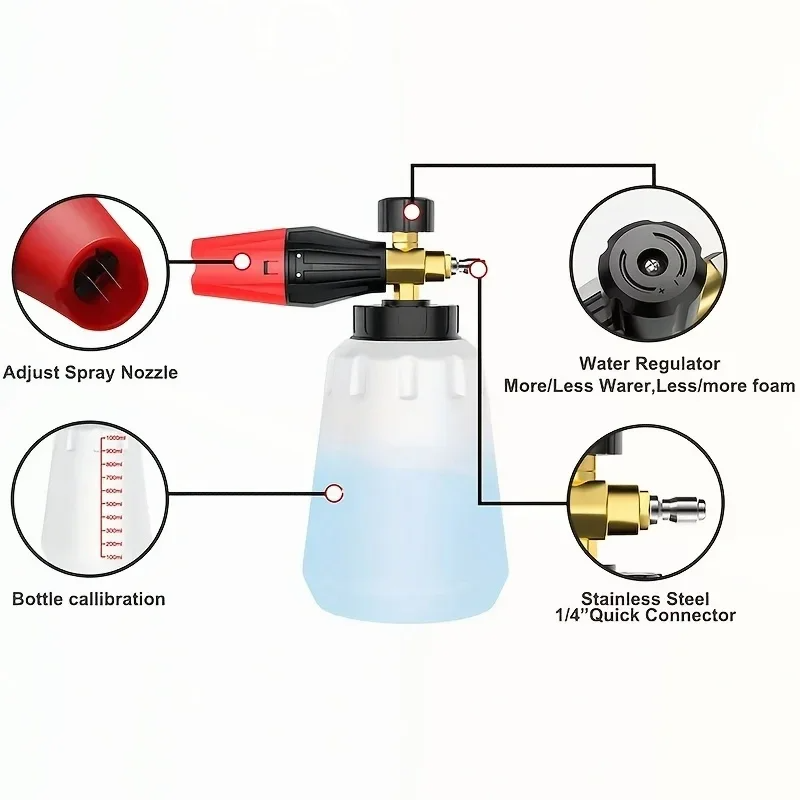 High Pressure PA Foam Cannon   - Foam Cannon Car Wash recensione e prezzo