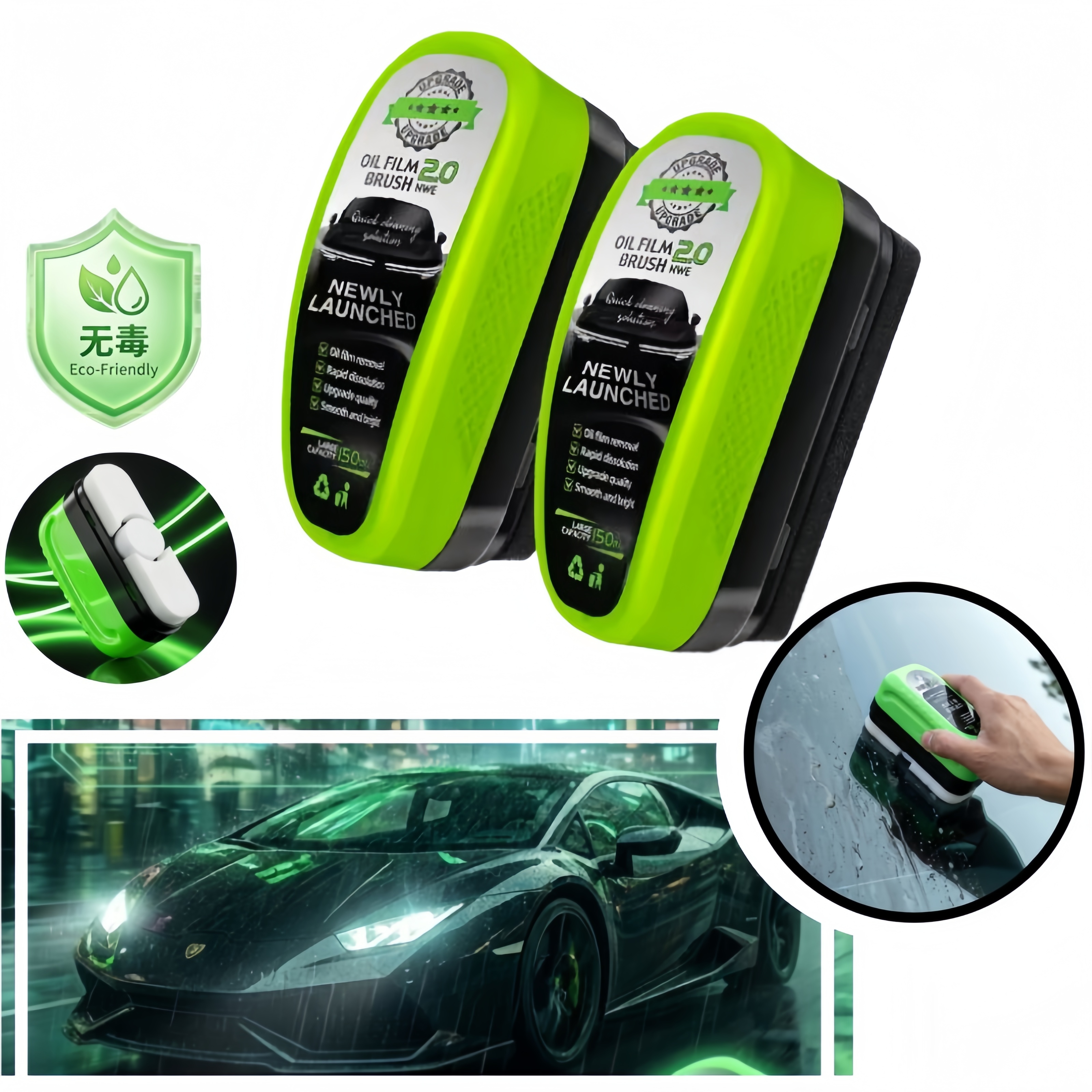 Non Toxic Car Glass Oil Film R - Detailing Brush Set recensione e prezzo