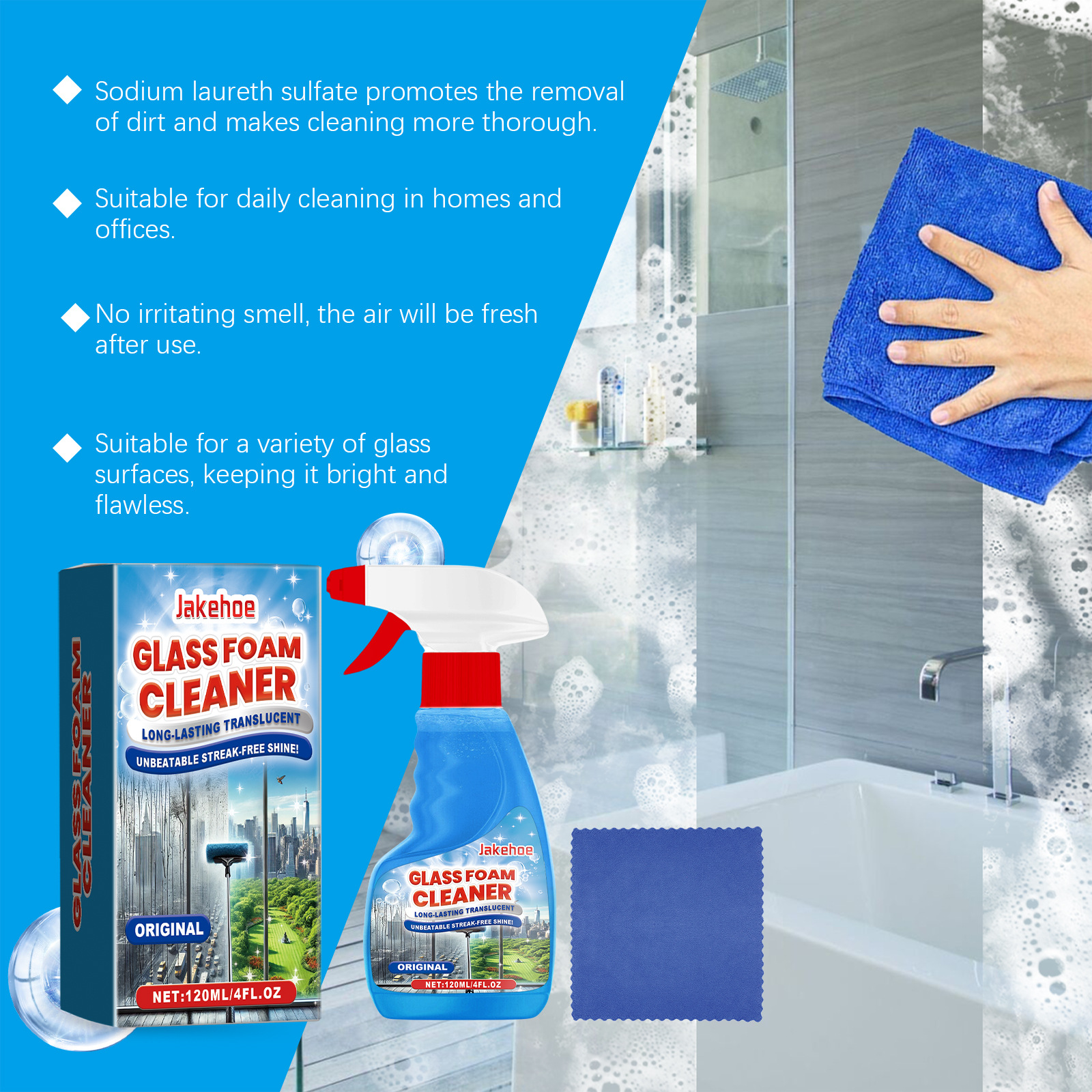 Foaming Glass Cleaner Spray St - Glass Cleaner Streak recensione e prezzo
