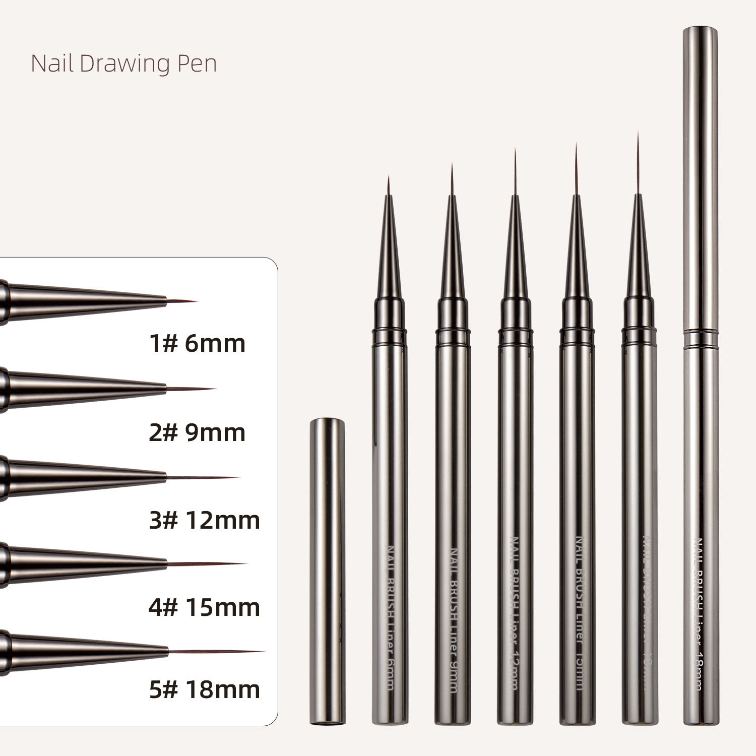 1/3/5pcs Nail Art Liner Brushe - Detailing Brush Set recensione e prezzo
