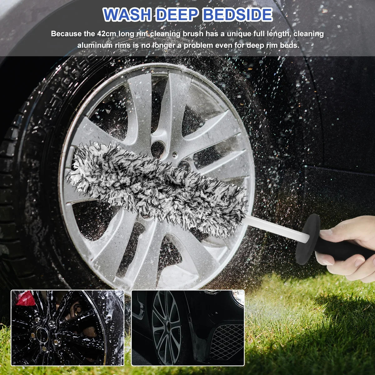Car Alloy Wheel Cleaning Brush - Wheel Cleaner Alloy recensione e prezzo