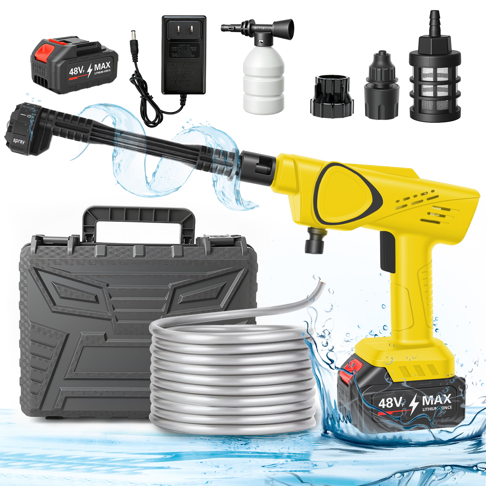 21V Portable Cordless Pressure - Car Shampoo Ph recensione e prezzo