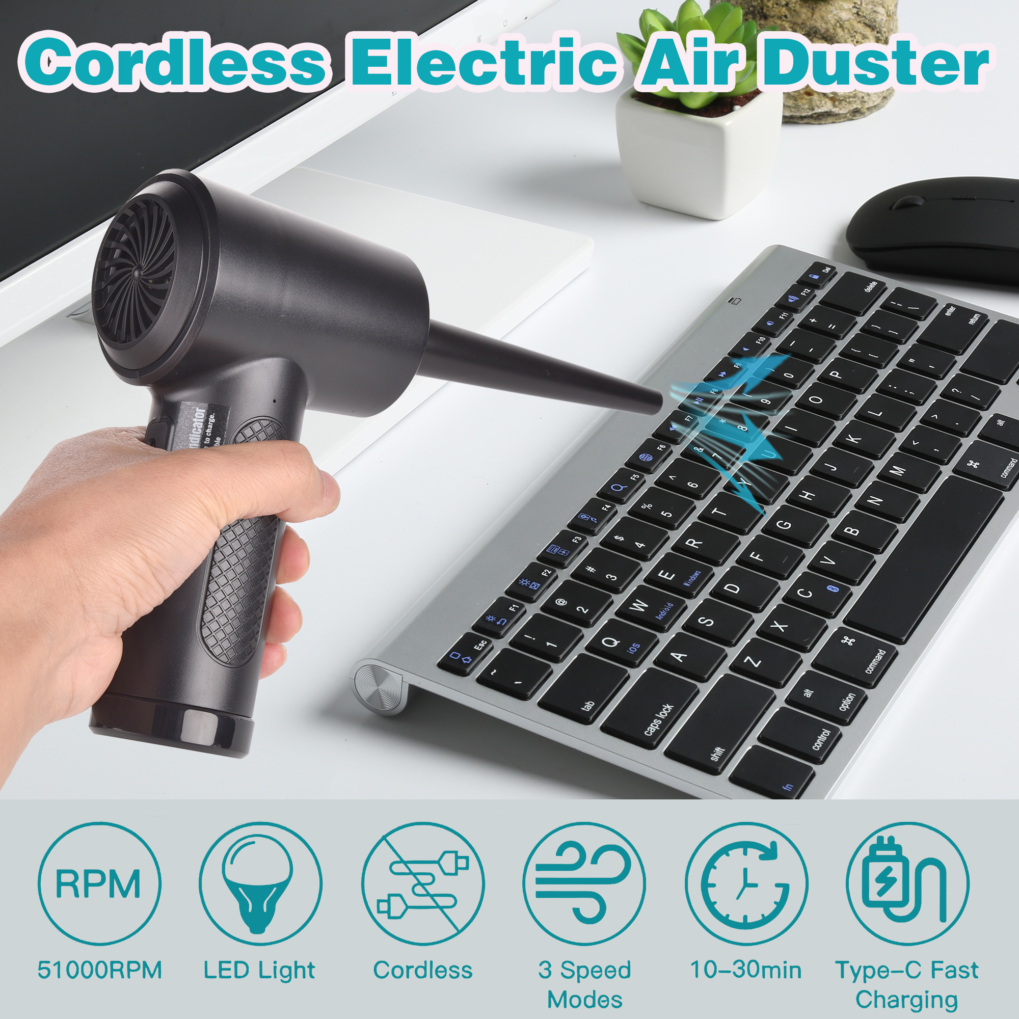 Compressed Air Duster for Comp - Dryer Car Blower recensione e prezzo