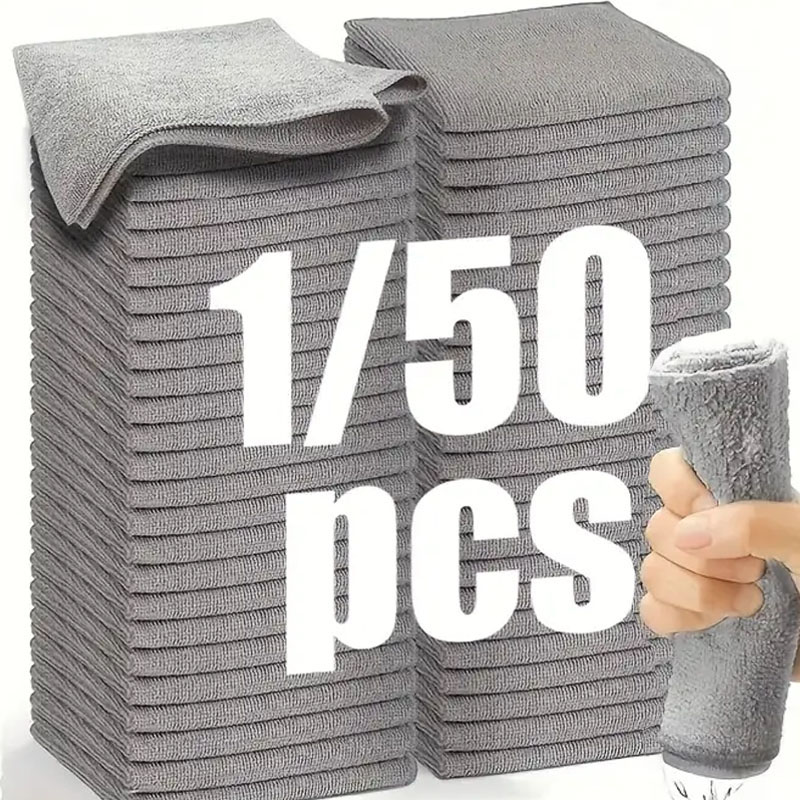 1/50pcs Microfiber Cleaning Cl - Microfiber Towel Detailing recensione e prezzo
