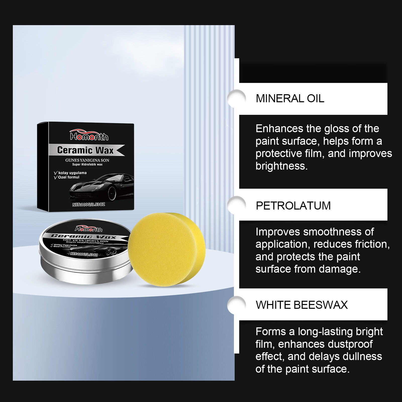 Car Coating Polishing Care Wax - Car Wax Ceramic Coating recensione e prezzo