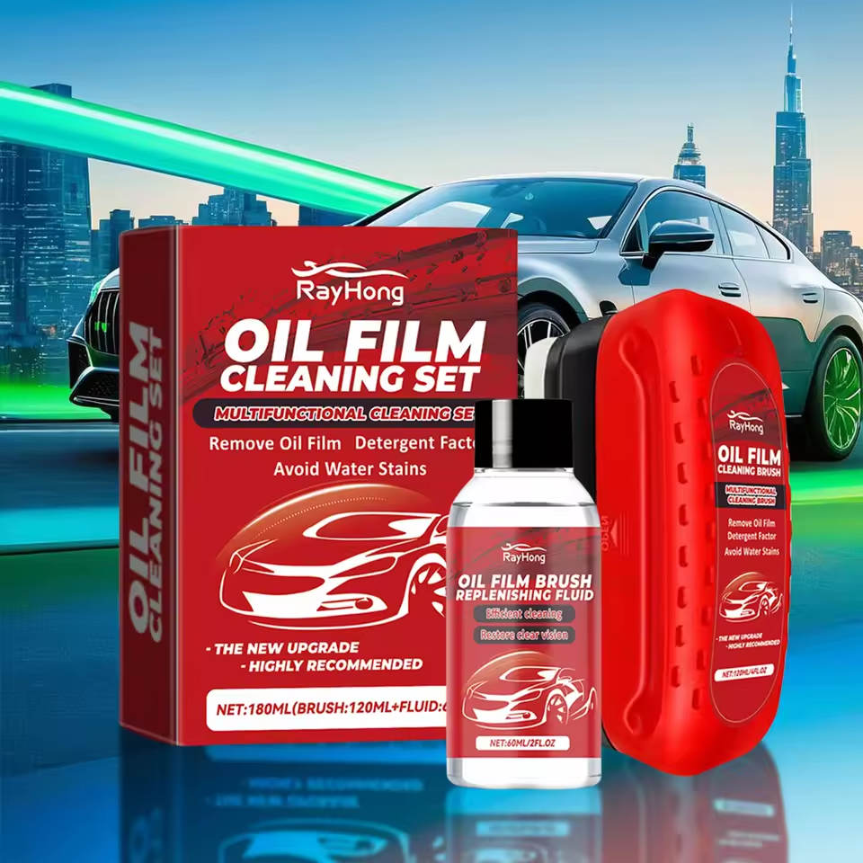 Car Glass Oil Film Remover Gla - Car Cleaning Brush recensione e prezzo