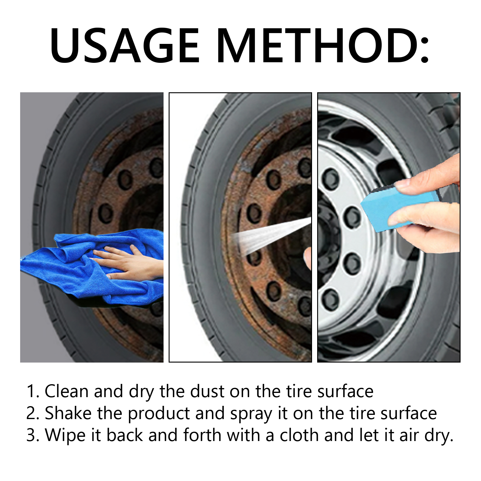 Car Tire Shine Coating Spray C - Tire Shine Spray Sealant recensione e prezzo