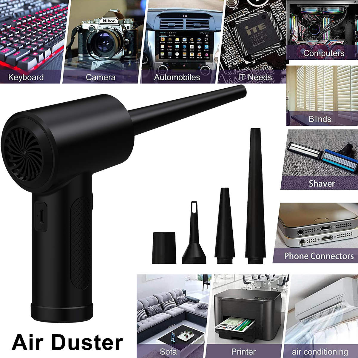 Compressed Air Duster for Comp - Dryer Car Blower recensione e prezzo