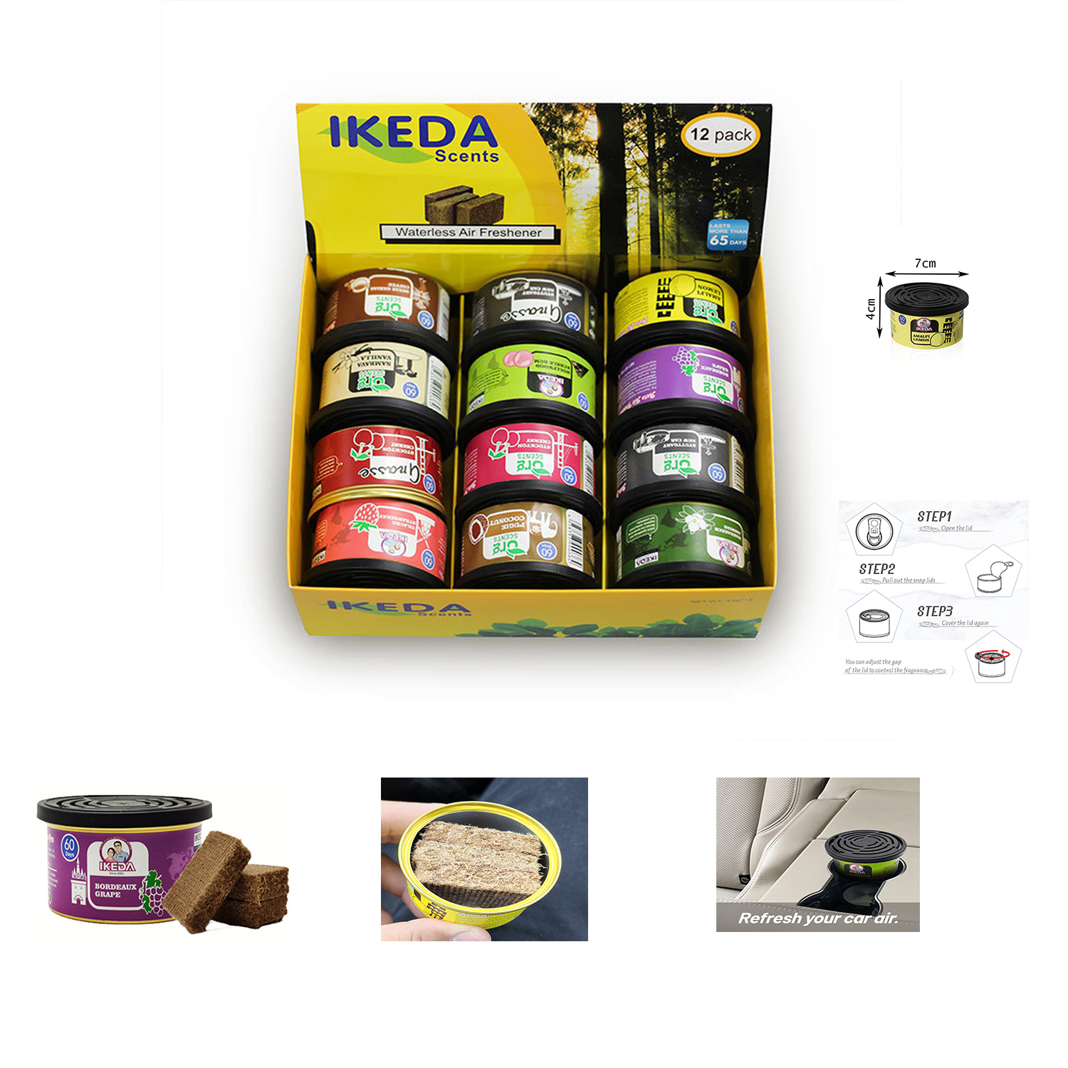 Car Air Fresheners:  Lemon Sce - Odor Eliminator Car recensione e prezzo